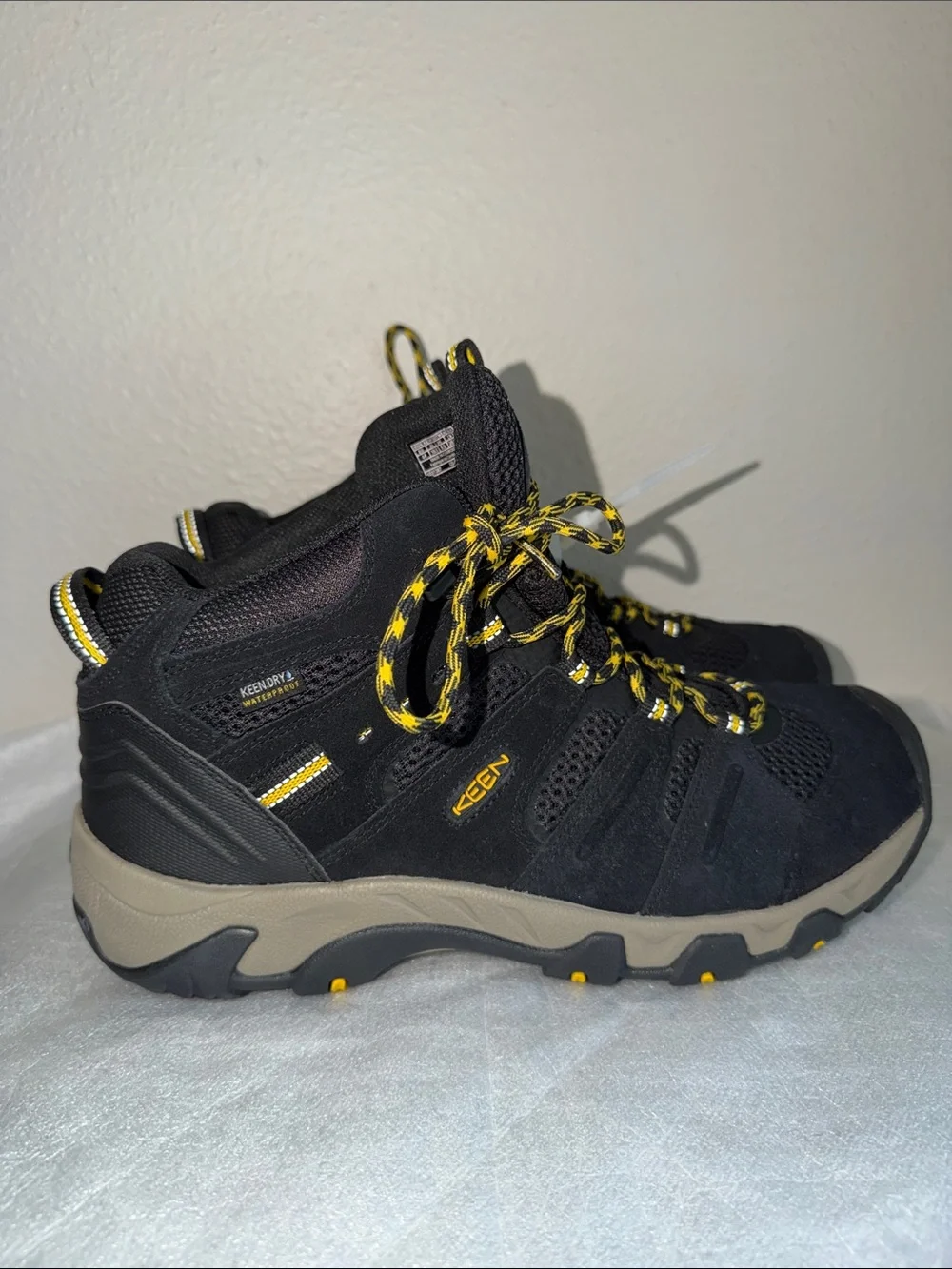 Keen  Black Sneakers with Yellow Accents